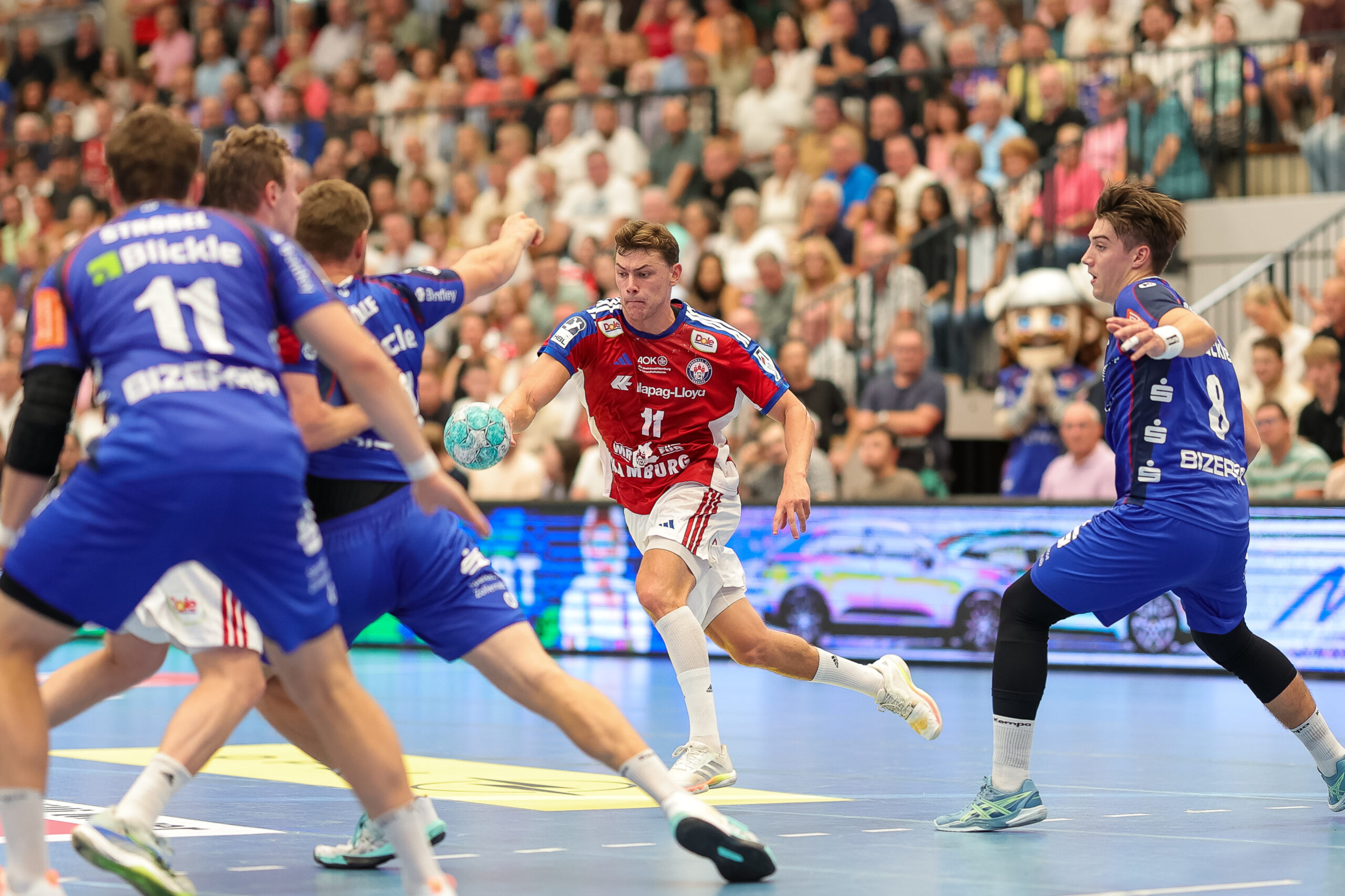 Nicolaj Jørgensen war mit 7 Treffern bester Werfer des Spiels.